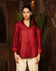 Sugga Solid Shirt In Red