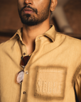 Outline Overshirt in Brown