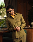 Guilty Pleasure Denim Pullover In Green