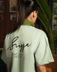 Sugga Handwritten Tshirt In Matcha Green Regular Fit