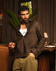 Sugga Solid Shirt In Brown