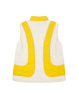 Puffer Jacket Sleeveless in Yellow Cream