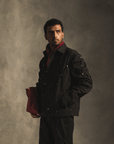 Cross Rivet Jacket In Black