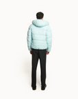 Puffer Jacket Full Sleeves in Ice Blue