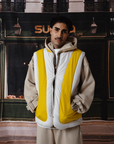 Puffer Jacket Sleeveless in Yellow Cream
