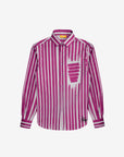 Fake Stripe Shirt In Pink