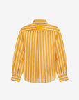 Fake Stripe Shirt In Yellow