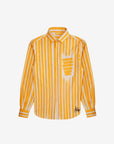Fake Stripe Shirt In Yellow