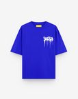 Fake Patch Tshirt in Royal Blue