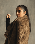 Vegan Fur Overcoat