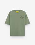 Sugga Handwritten Tshirt In Matcha Green Regular Fit