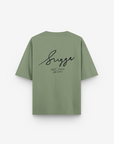 Sugga Handwritten Tshirt In Matcha Green Regular Fit