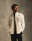 White Monogram Over Shirt