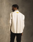White Monogram Over Shirt