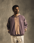 Brush Stroke Hoodie In Lavender