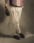 Double Pleat Jeans In White
