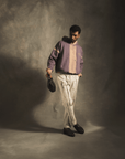 Brush Stroke Hoodie In Lavender