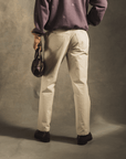 Double Pleat Jeans In White