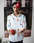 Fruit Sticker Shirt In White