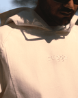 White Denim Hoodie