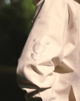 White Denim Hoodie