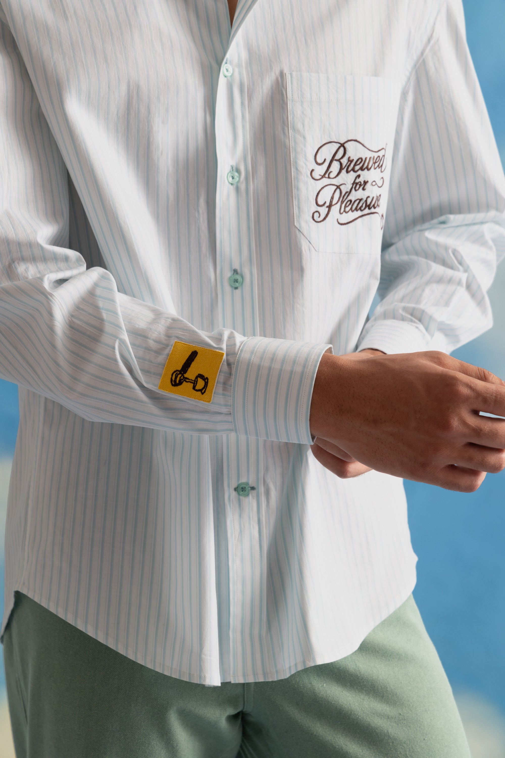 Brewed for Pleasure Shirt in Green