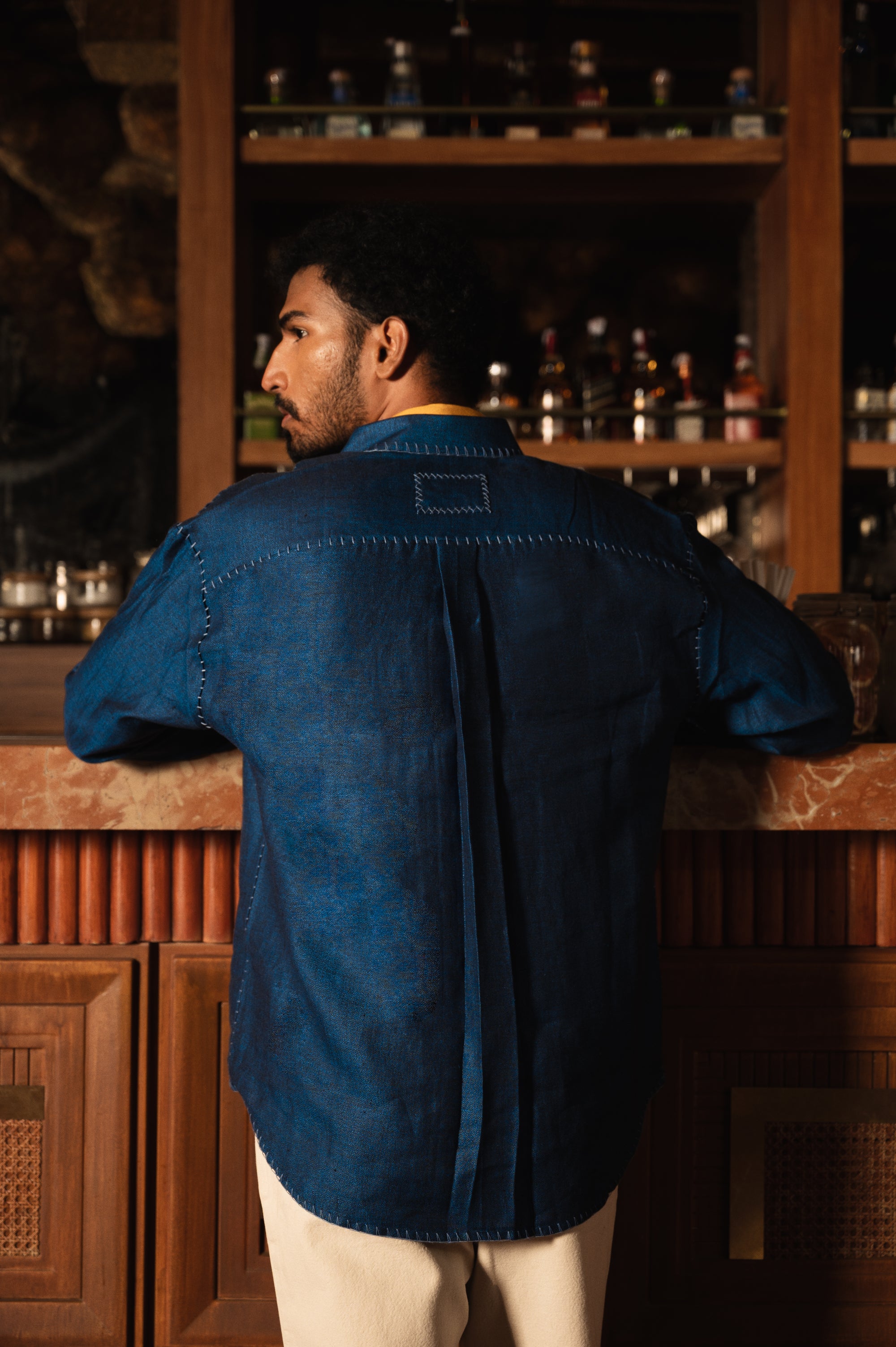 Sugga Locks Shirt in Ink Blue