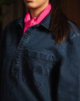 Guilty Pleasure Denim Pullover In Blue