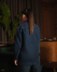 Guilty Pleasure Denim Pullover In Blue