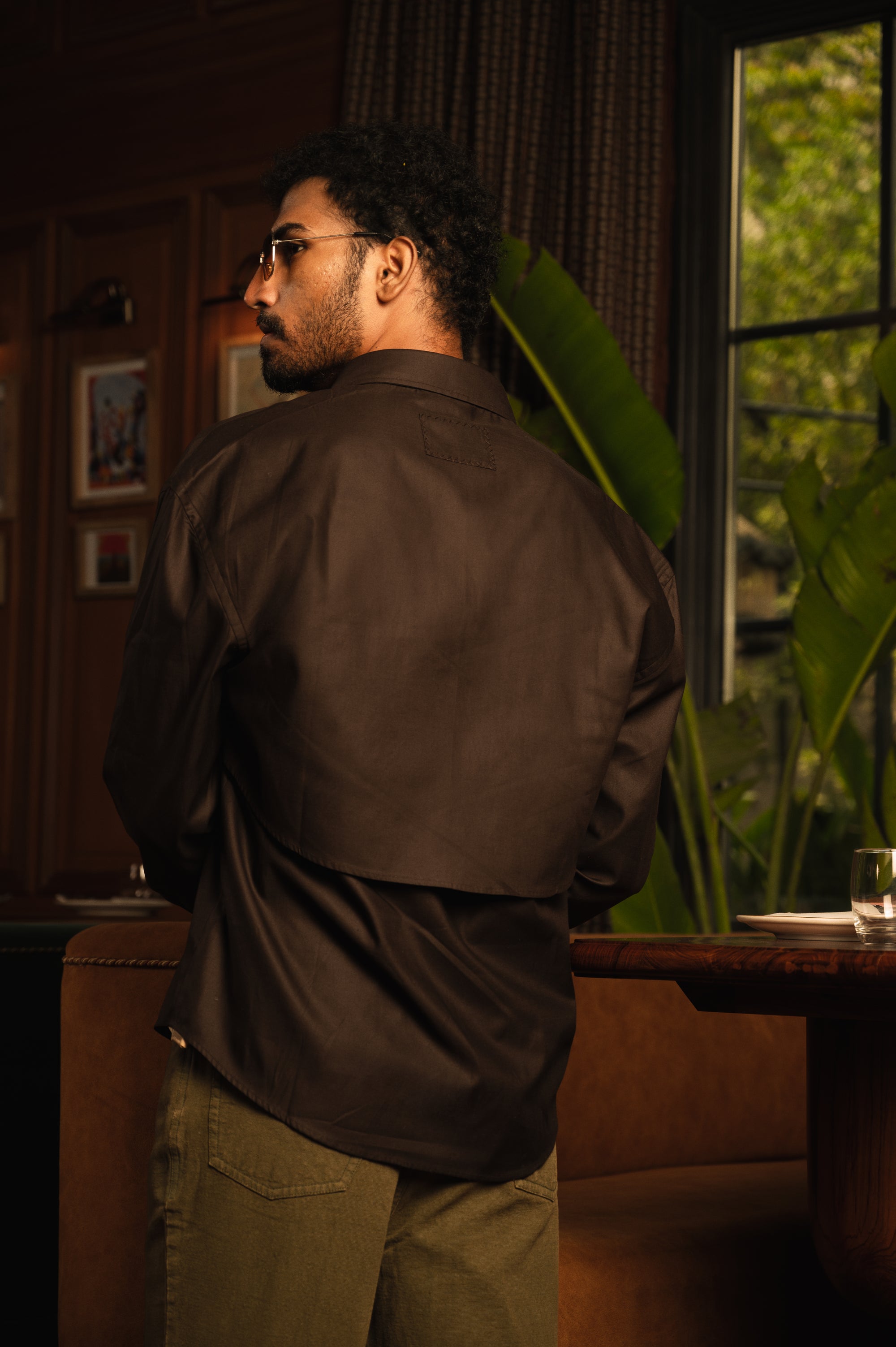 Sugga Solid Shirt In Brown