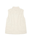 Puffer Jacket Sleeveless In Cream
