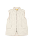 Puffer Jacket Sleeveless In Cream