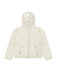 Puffer Jacket full sleeves in cream