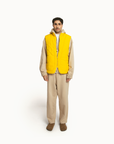 Puffer Jacket Sleeveless in Yellow