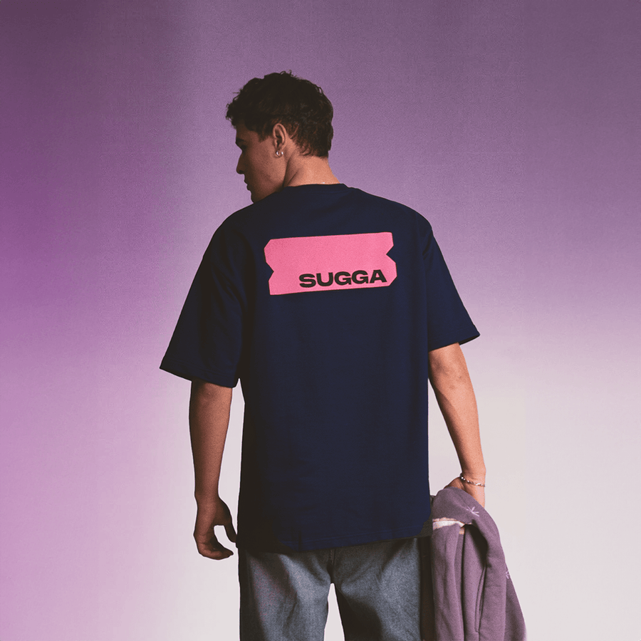 Sugga Stamp Tshirt - Navy Blue