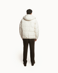 Puffer Jacket full sleeves in cream