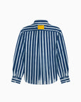 Fake Stripe Shirt In Blue