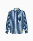 Fake Stripe Shirt In Blue