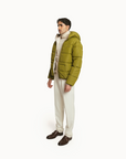 Puffer Jacket Full Sleeves in Matcha