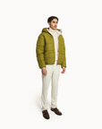 Puffer Jacket Full Sleeves in Matcha