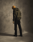Double Zip Gem Hoodie In Green