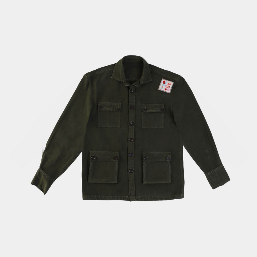 SUGGA HIGH JACKET(OLIVE GREEN)