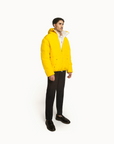 Puffer Jacket Full Sleeves in Yellow
